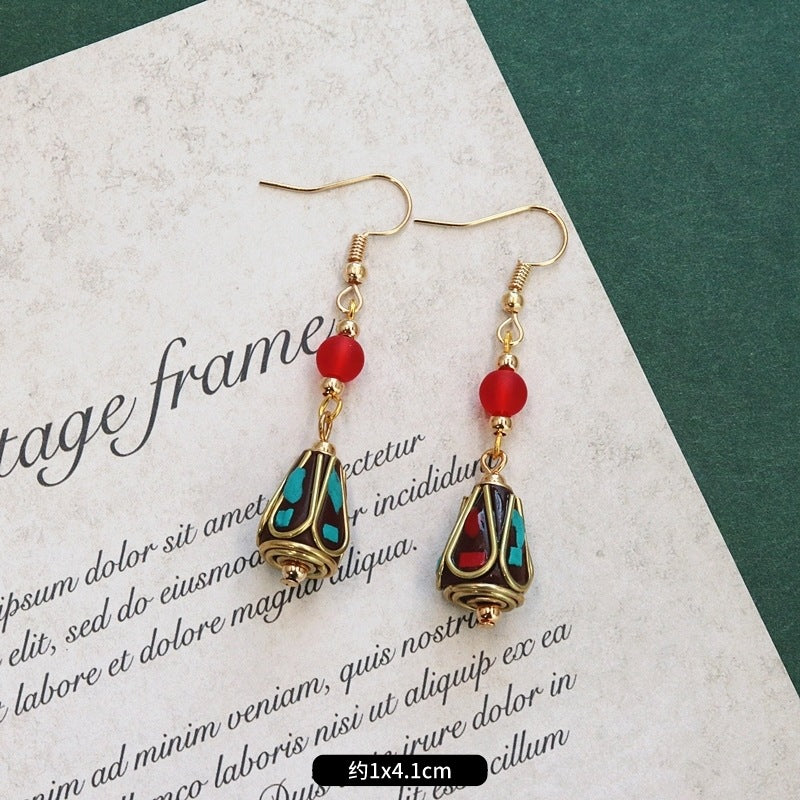 Wholesale Nepal Minimalist Alloy Earrings