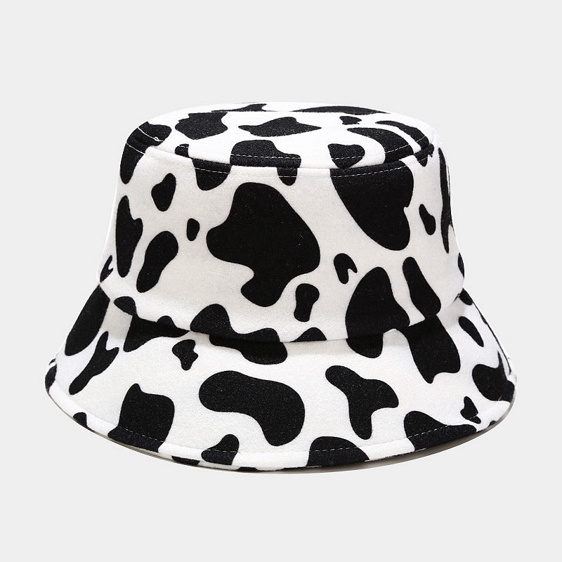Wholesale 2023 Autumn and Winter New Thickened Wool Cow Pattern Leopard Pattern Zebra Pattern Fisherman Hat