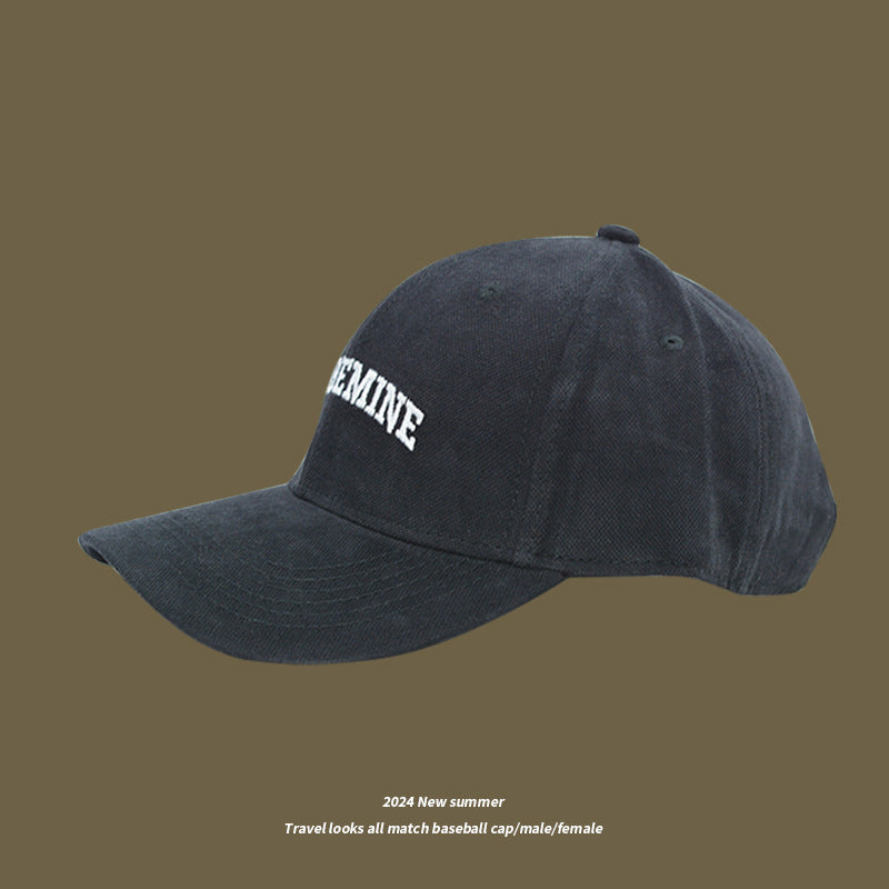 Wholesale Small hat for men and women with embroidered letters, baseball cap, casual sports, duck tongue sun hat