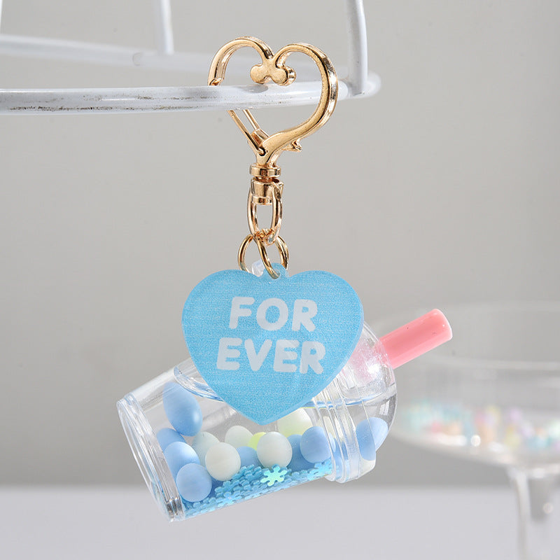 Wholesale Acrylic Milk Tea Cup Keychain