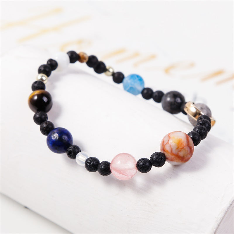 Wholesale Eight Planets Natural Stone Bracelets