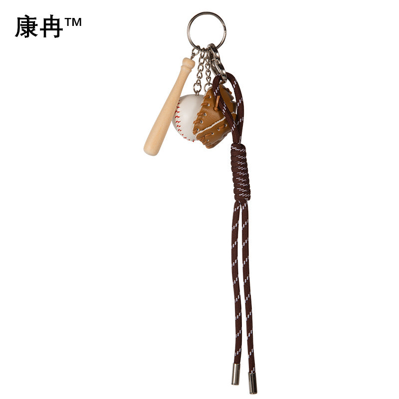 Wholesale Mini Cross-border Explosions Baseball Keychain Bag Pendant Softball Gloves Softball Baseball Pendant