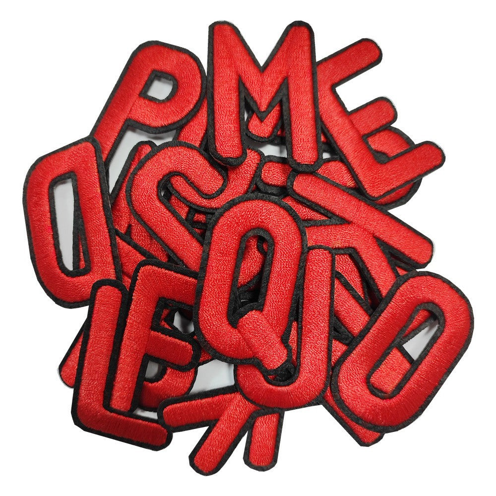 Wholesale A-Z alphabet embroidery patch