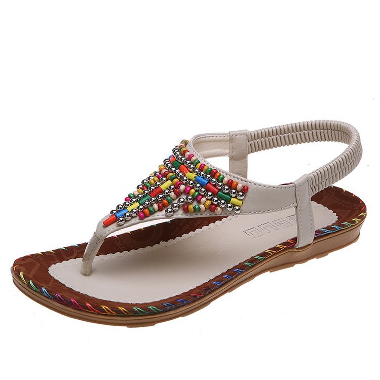 Wholesale of Women's Rhinestone Rubber Herringbone Sandals