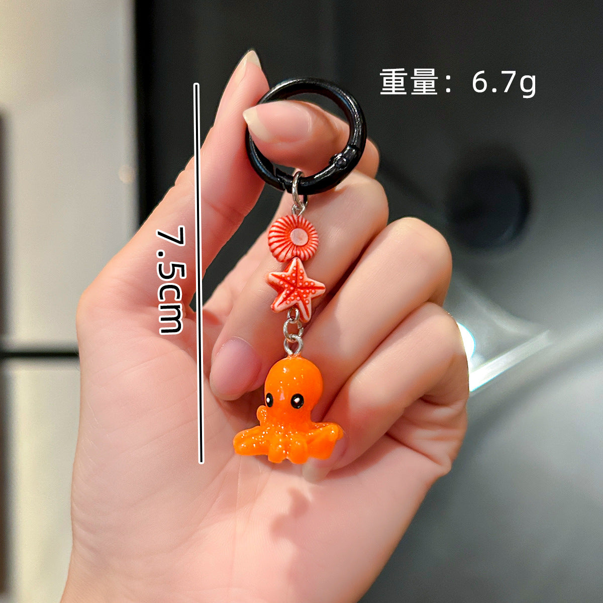 Wholesale Cute and diverse marine animal keychain