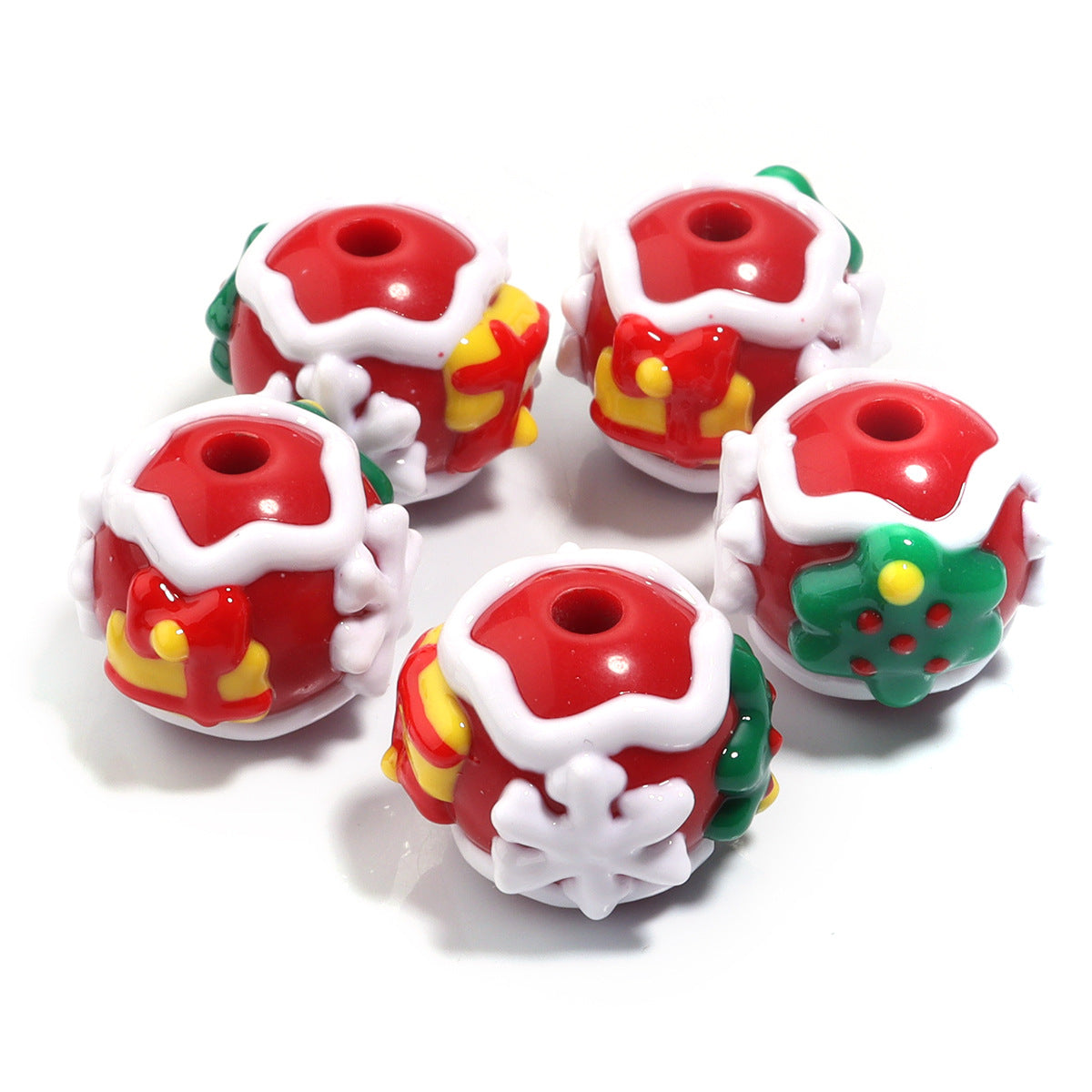 Wholesale 5pcs New Acrylic Christmas Beads