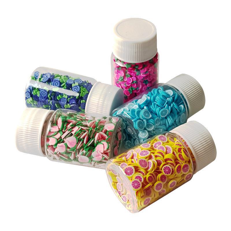 Wholesale Fruit clay slices 20ml small bottle 15g