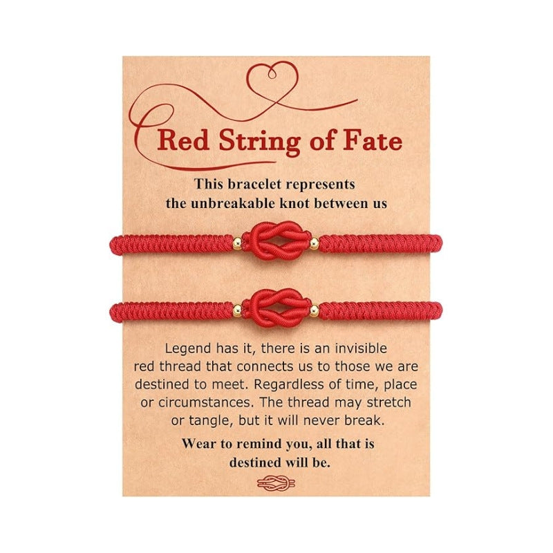 Wholesale Hand woven black and white Mobius ring adjustable bracelet