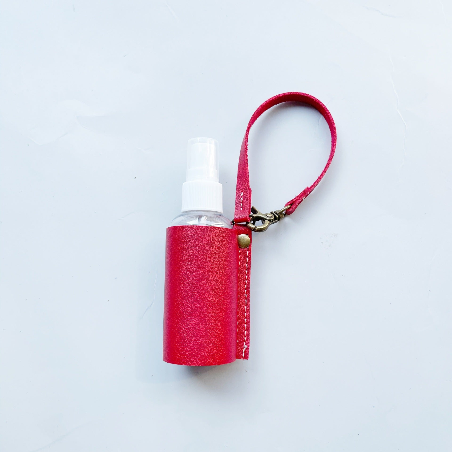 Wholesale PU Bottle Case Keychain
