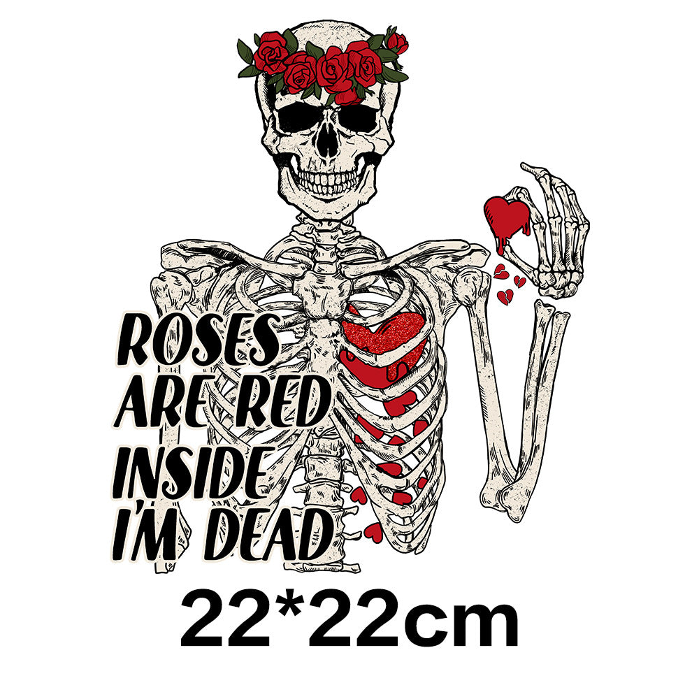 Wholesale Skeleton Valentine' s Day UV DTF Ready To Press Transfers Wraps