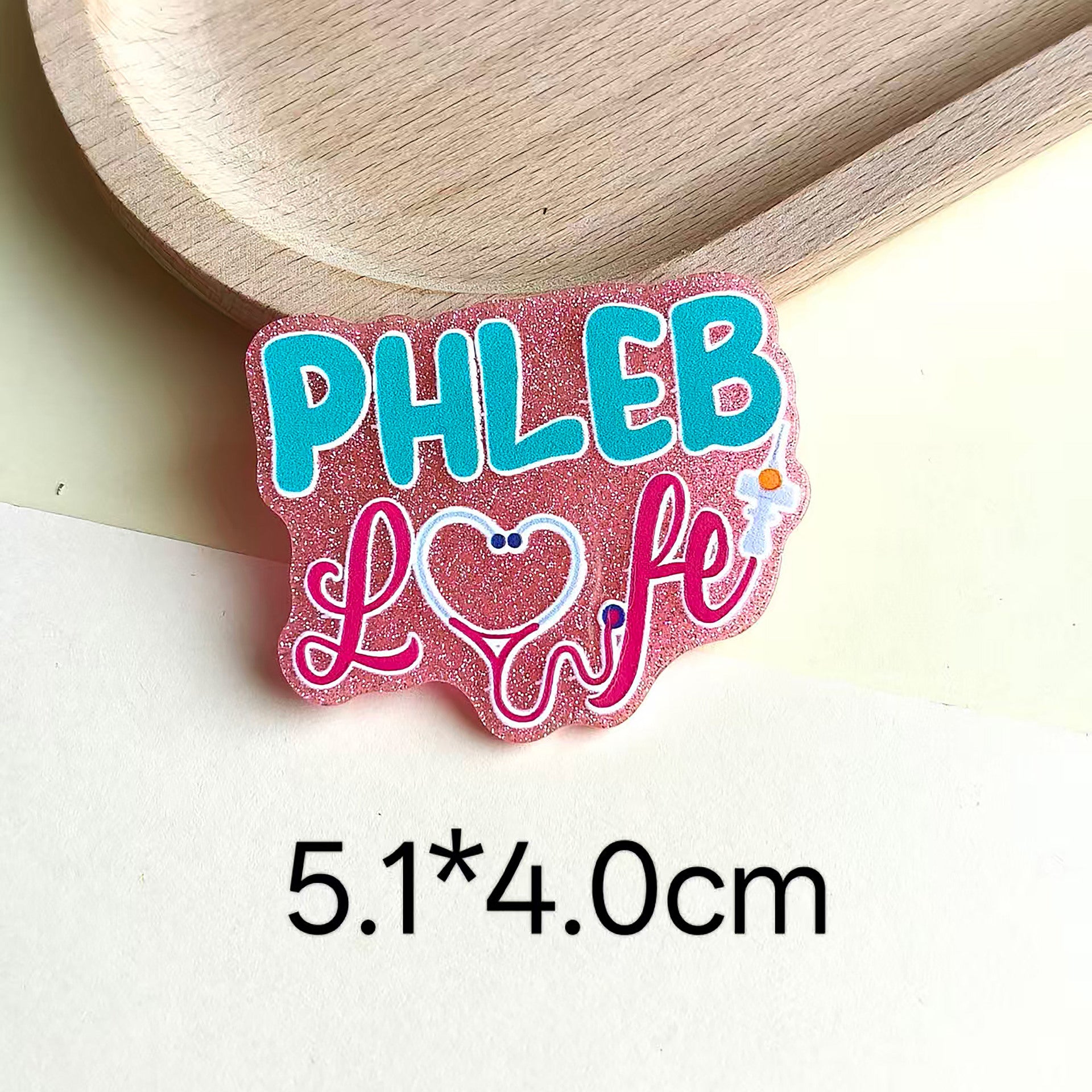 Wholesale 10pcs loose pink cartoon letters peach heart Acrylic Flatback