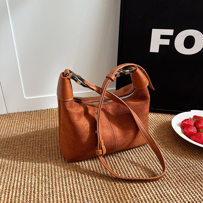 Wholesale Winter Single Shoulder Crossbody Bags Retro PU Suede Tote Bag