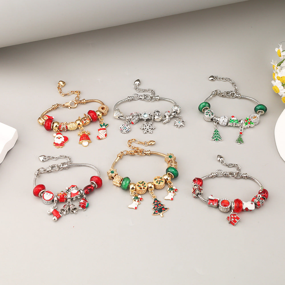 Wholesale Christmas Tree Snowflake Bracelet