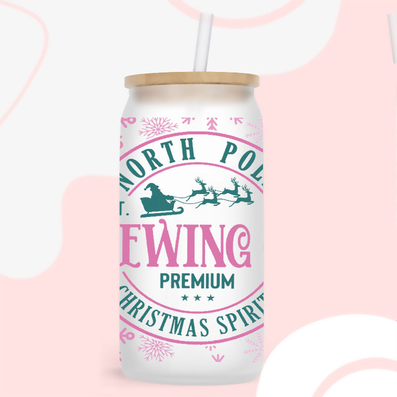 Wholesale UV Transfer Paste Glass Crystal Label Crystal Paste 16oz Cup UV DTF Wraps