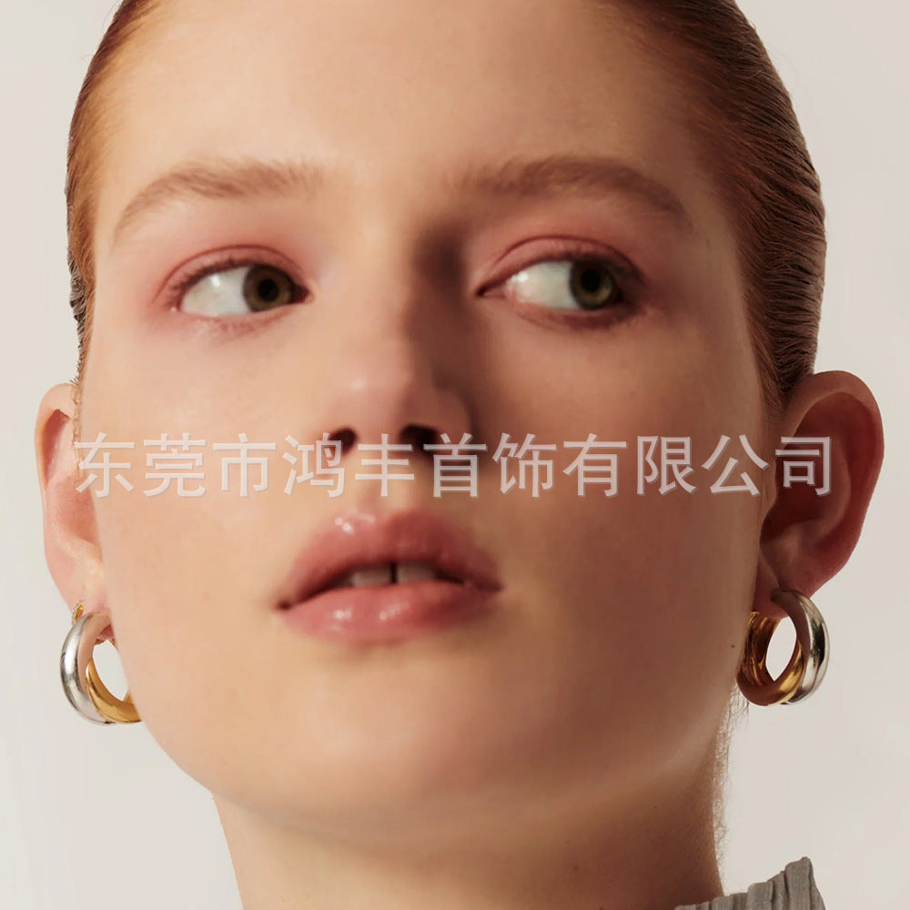 Wholesale Two-tone vintage earrings