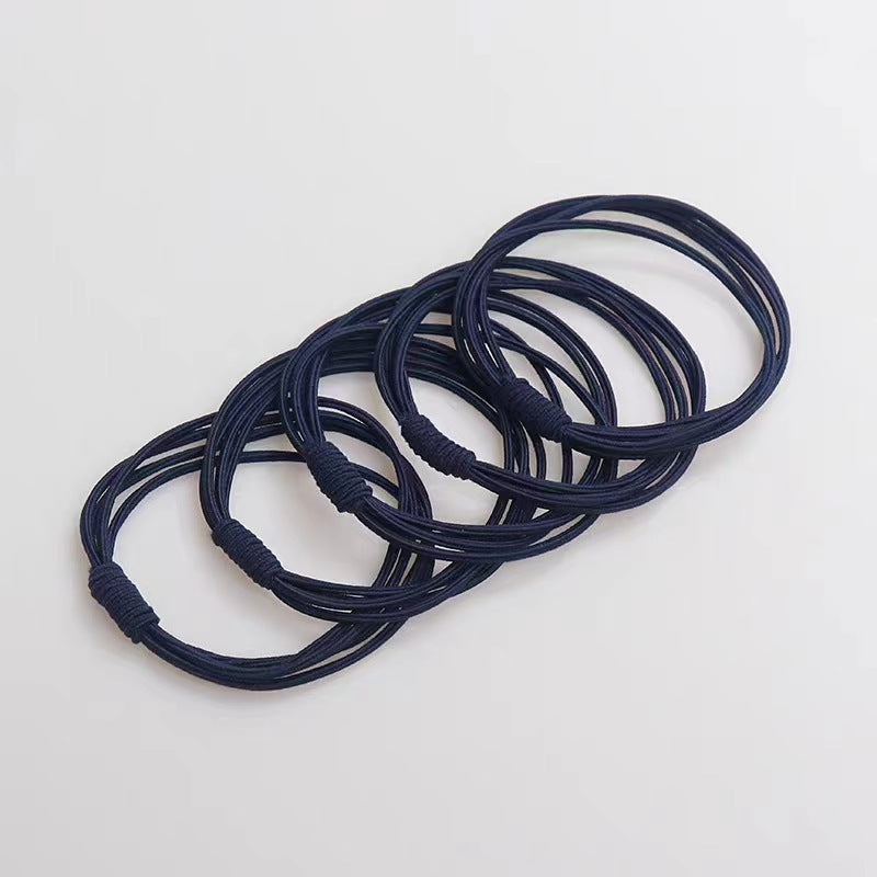 Wholesale Rubber Band High Elasticity, Durable Black, No Damage To Hair, Meatballs Hair Scrunchies