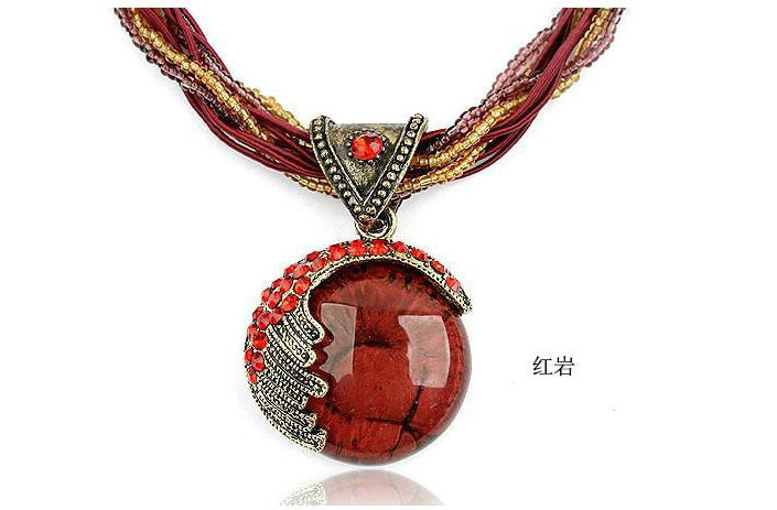 Wholesale Bohemian Retro Ethnic Style Alloy Necklace