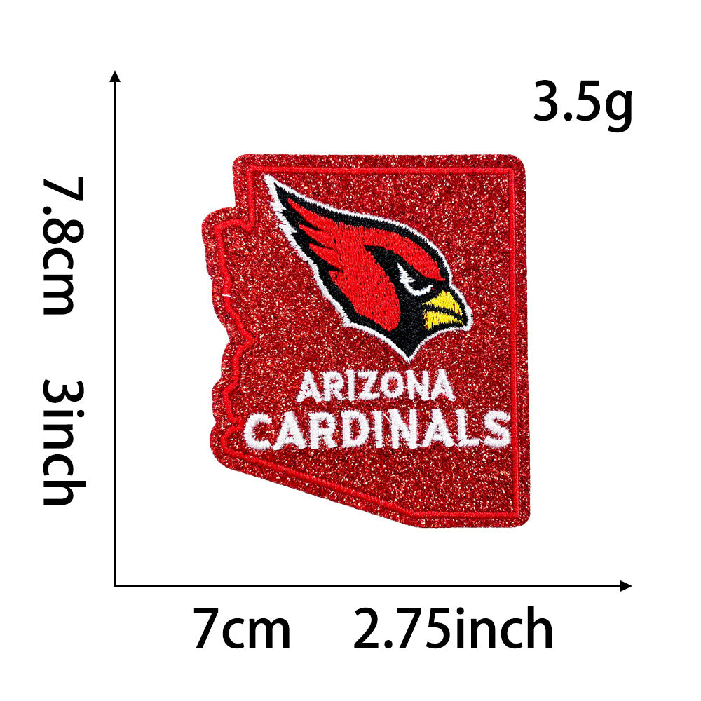 Wholesale Seattle Seahawks Sequin Embroidered Patch State Shape Sew On Applique For Clothing Bags DIY Craft Accessory OLY Exclusive