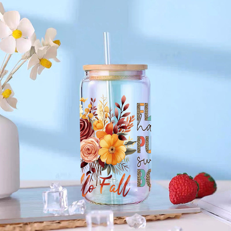 WholesaleWestern Wind Bullhead   16oz Cup UV DTF Wraps