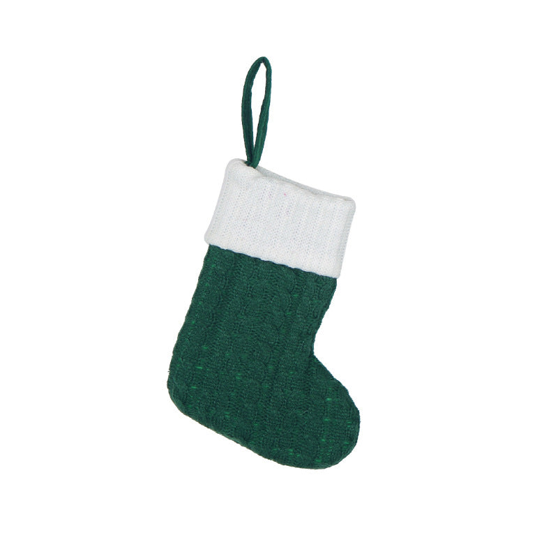 Wholesale Woolen Socks Embroidered Letters Children's Candy Gift Bag Ornaments