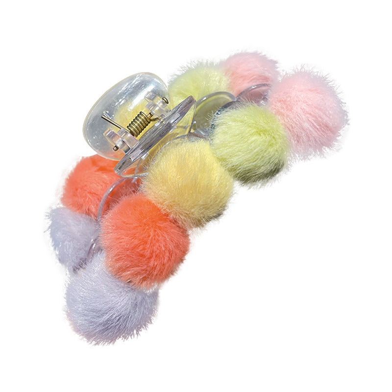 Wholesale Simple Autumn and Winter Plush Clamps