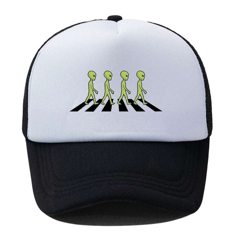 Wholesale Alien Print Sponge Soft Top Breathable Baseball Cap