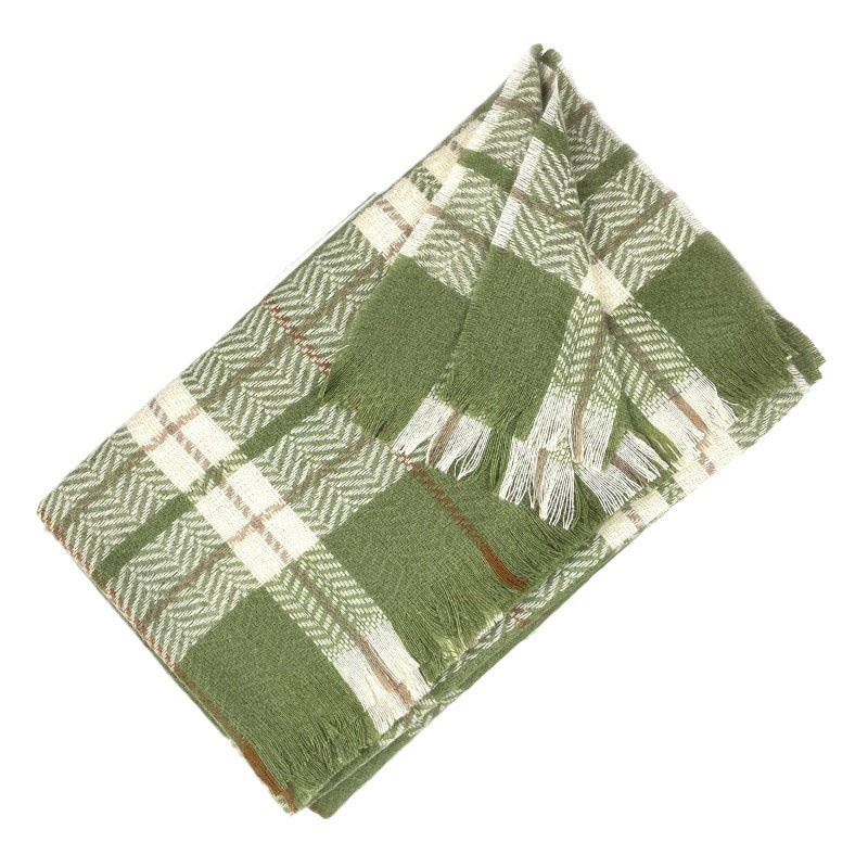 Wholesale Plaid Shawl Imitation Cashmere Scarf