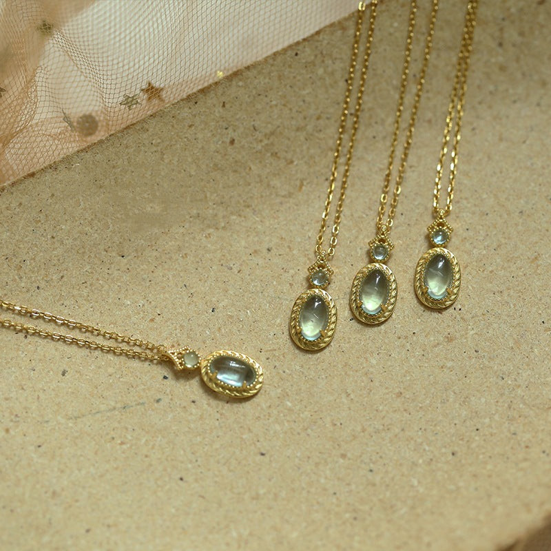 Wholesale Elegant Egg Shape Copper Necklaces