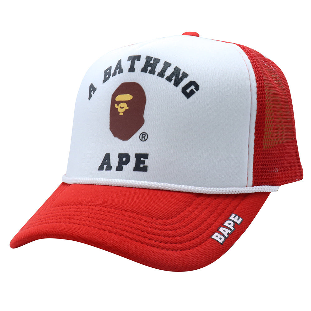 Wholesale Printed Mesh Cap Outdoor Sunshade Cap All-match BAPE Baseball Cap
