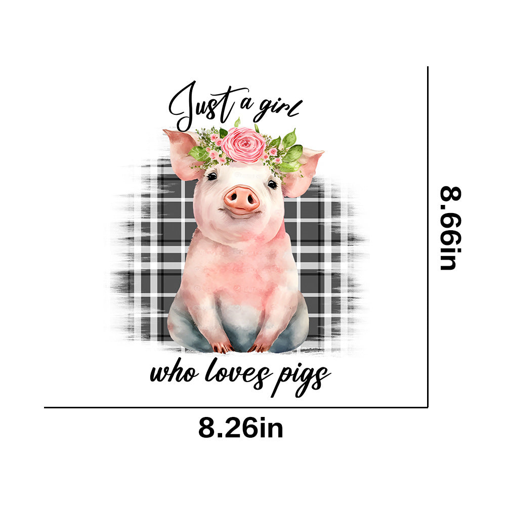 Wholesale Farm animals chickens pigs flowers UV DTF Ready to Press Transfers Wraps