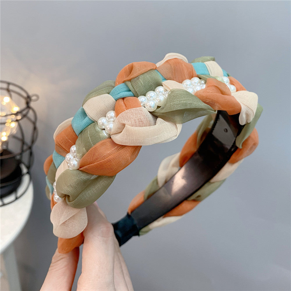 Wholesale Twist Wide Brimmed High Skull Headband