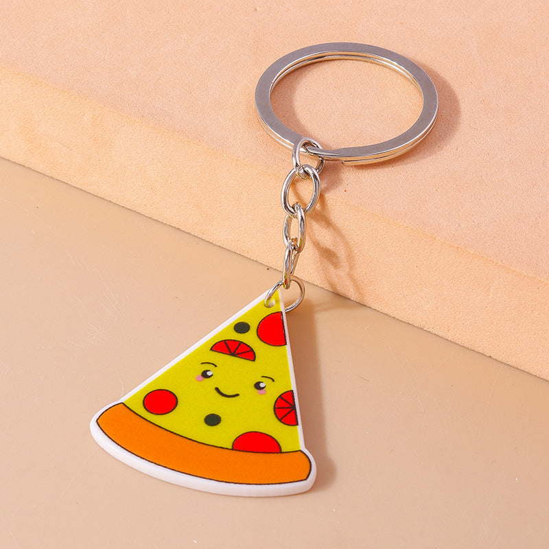 Wholesale Pizza Chips Set Cartoon Cute Keychain