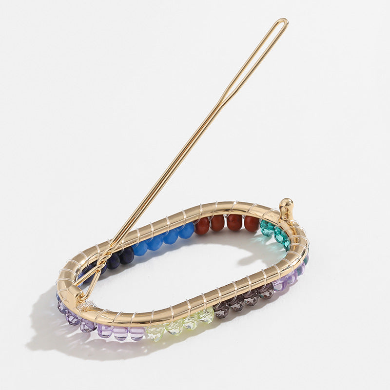 Wholesale Colorful Beaded Hair Clips