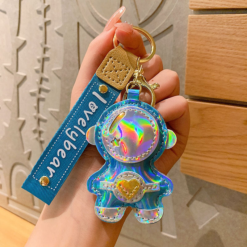 Wholesale Leather Cartoon Astronaut Keys