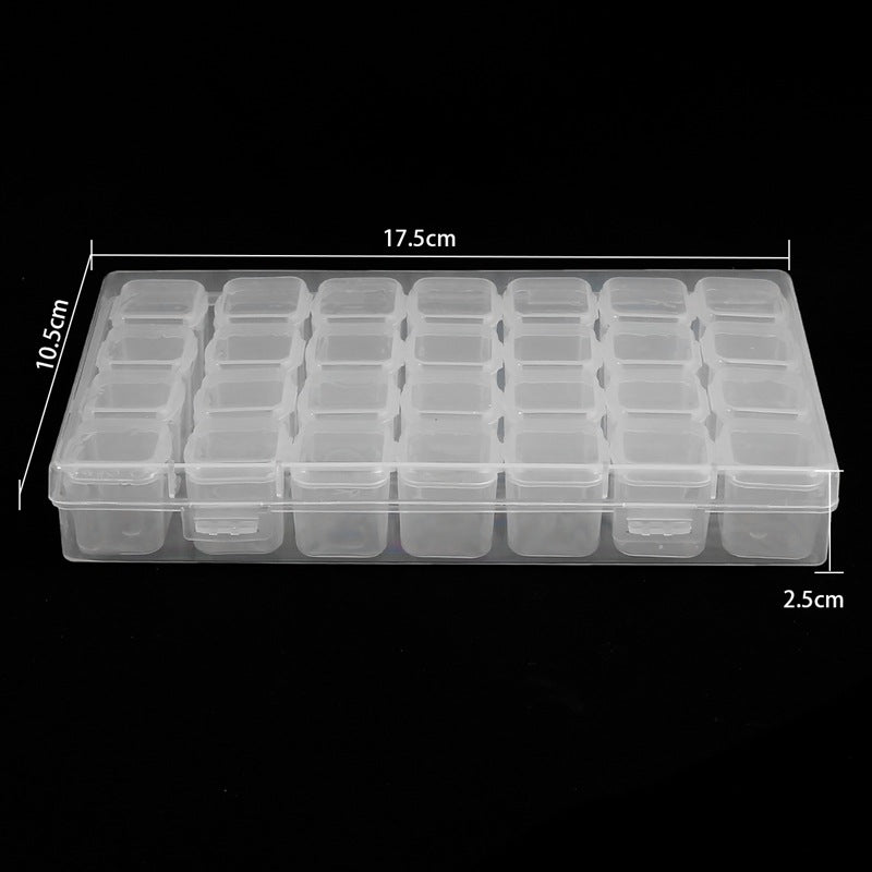 Wholesale Handmade DIY Bead Jewelry Removable Transparent Plastic Storage Box Tools