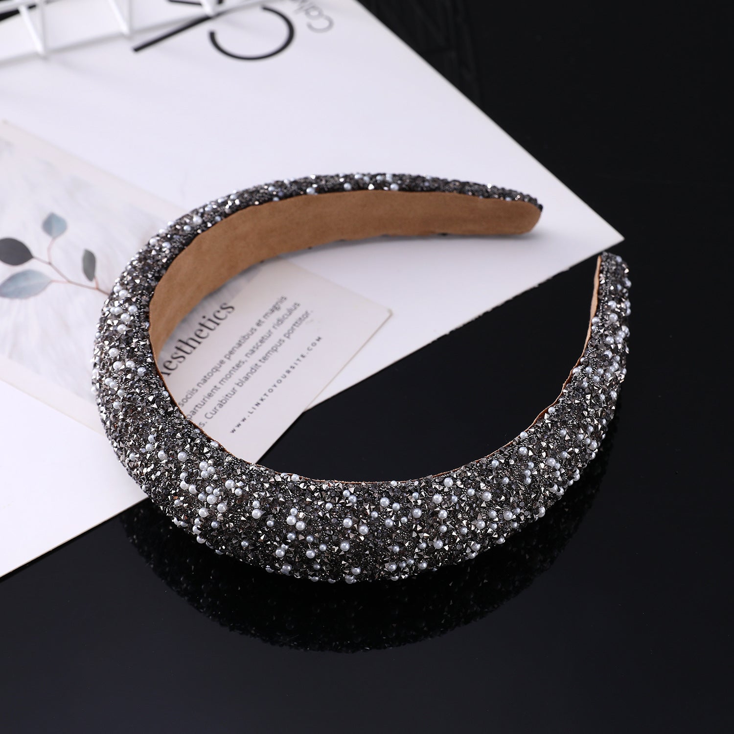 Wholesale Simple Full Diamond Headband