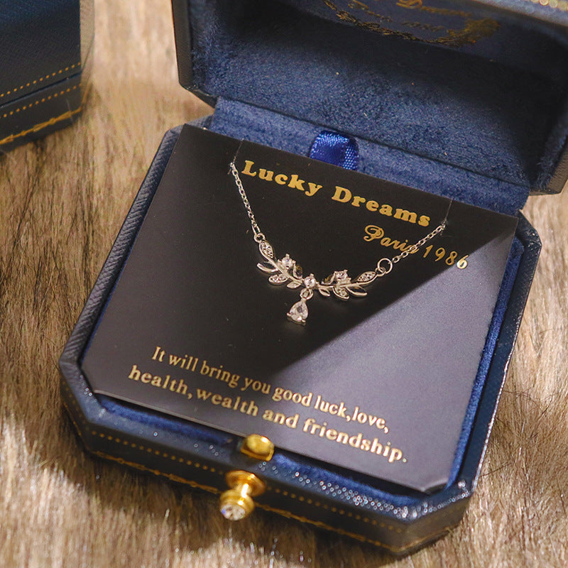 Wholesale 925 Sterling Silver Necklace Clavicle Chain