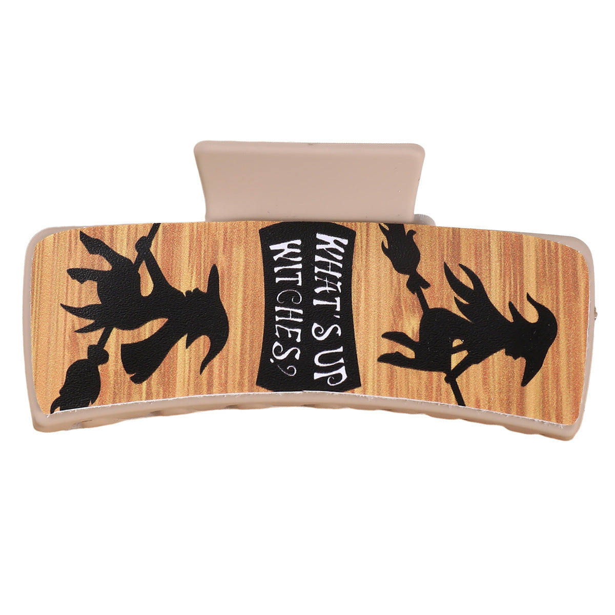 Wholesale  witch yellow leather square hairpin Hair Clips