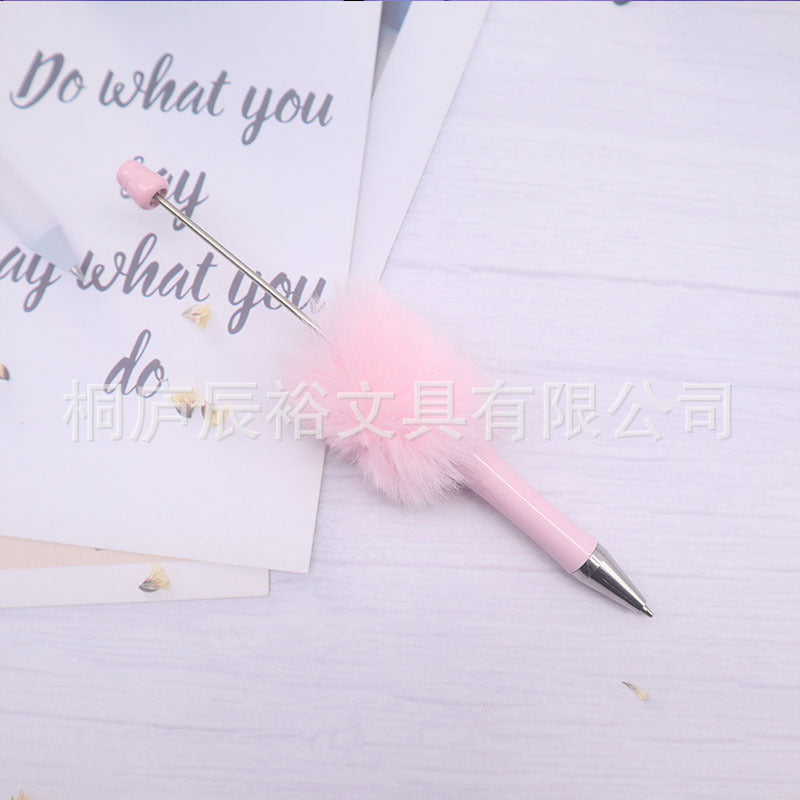 Wholesale Cartoon beaded cute pen with cute beads and cute girly gift pen