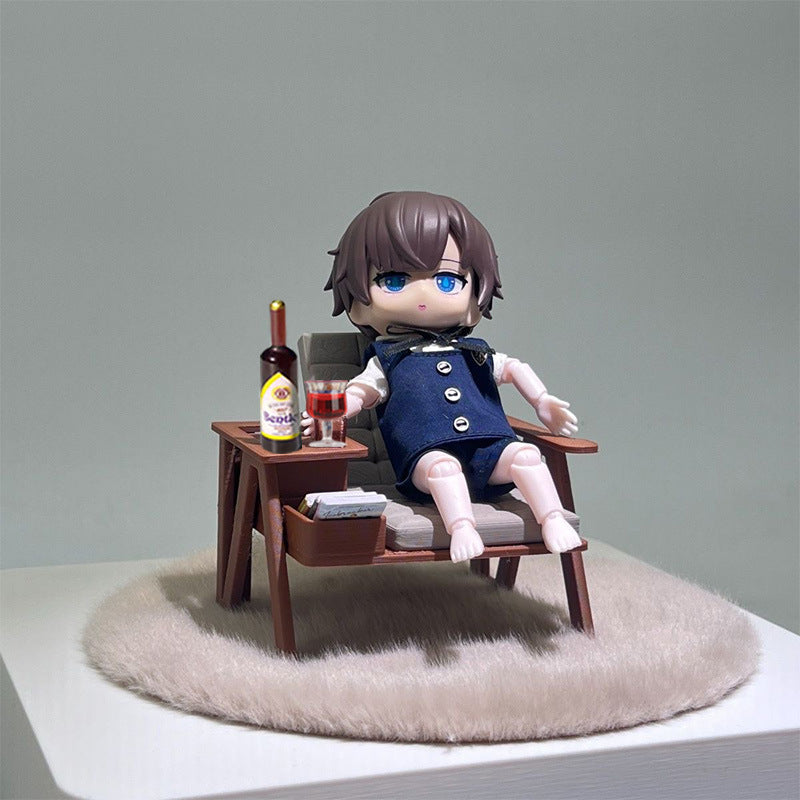 Wholesale  Model Chair Wine Bottle Red Wine Doll Accessories