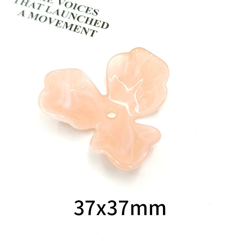 Wholesale 36mm 10pcs/pack Three Petal Acrylic Beads