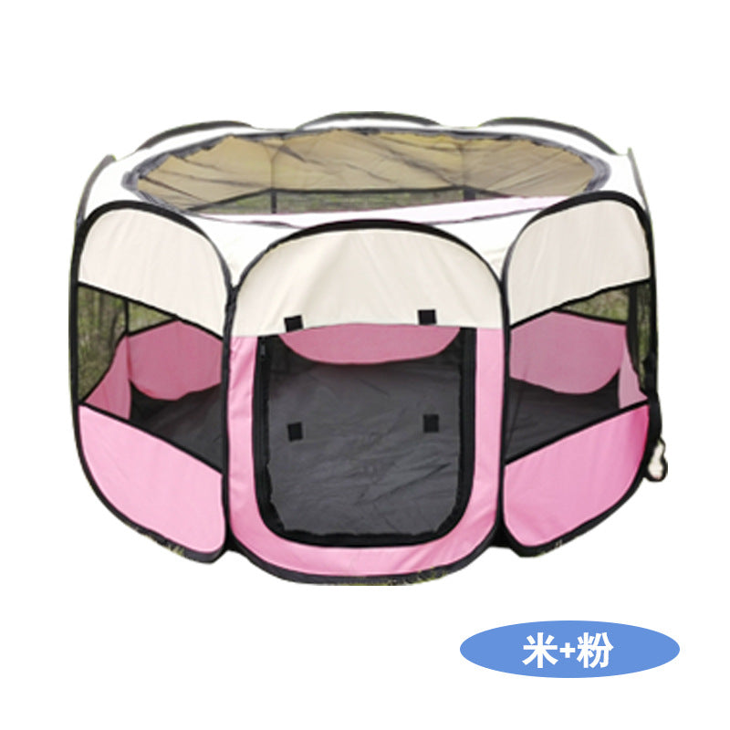 Wholesale Closed Pet Wire Storage Oxford Cloth Octagonal Cage