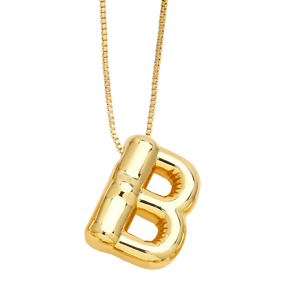 Wholesale 26 English Letters Necklace Clavicle Chain