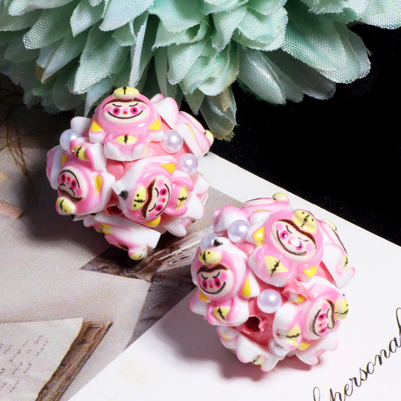 Wholesale 10pcs Cute cartoon Beads
