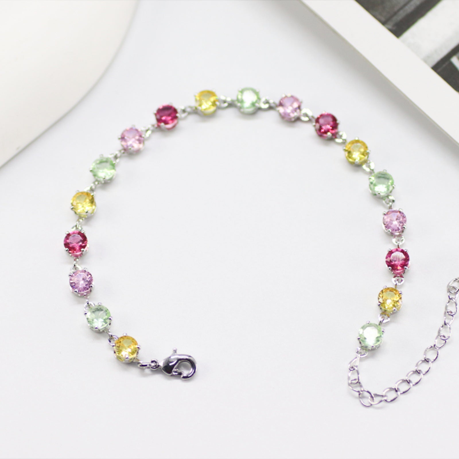 Wholesale Octagonal Millennium Rose Cut Zirconia Bracelet
