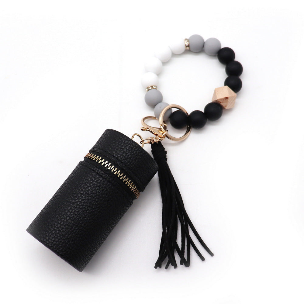 Wholesale Silicone Coin Purse Small Bag Mini Lipstick Earphone Keychain