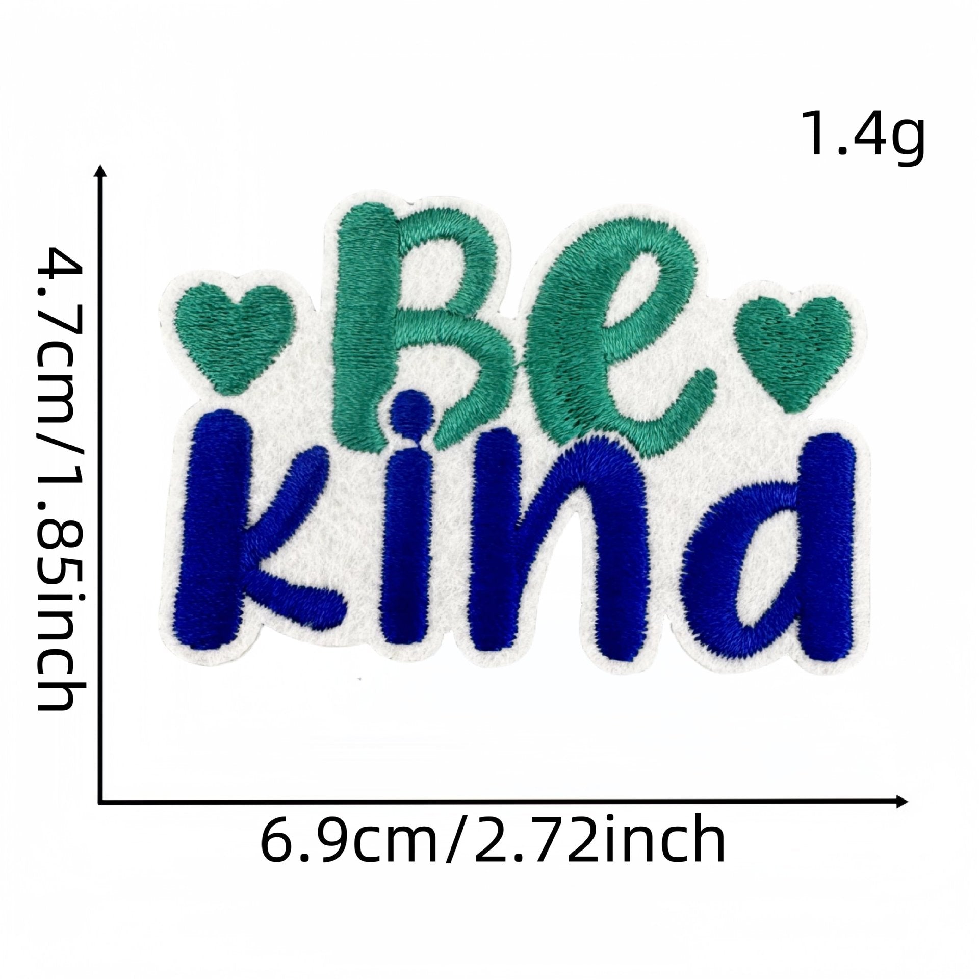 Wholesale Colorful and kind English word embroidery DIY patches