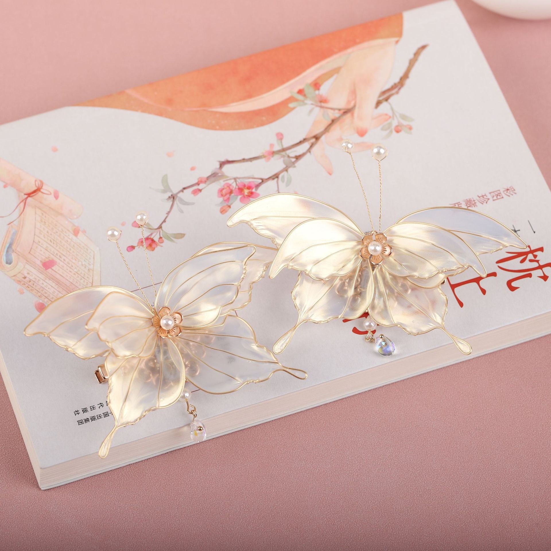 Wholesale flower liquid headdress national headdress hairpin Valentine's Day gift