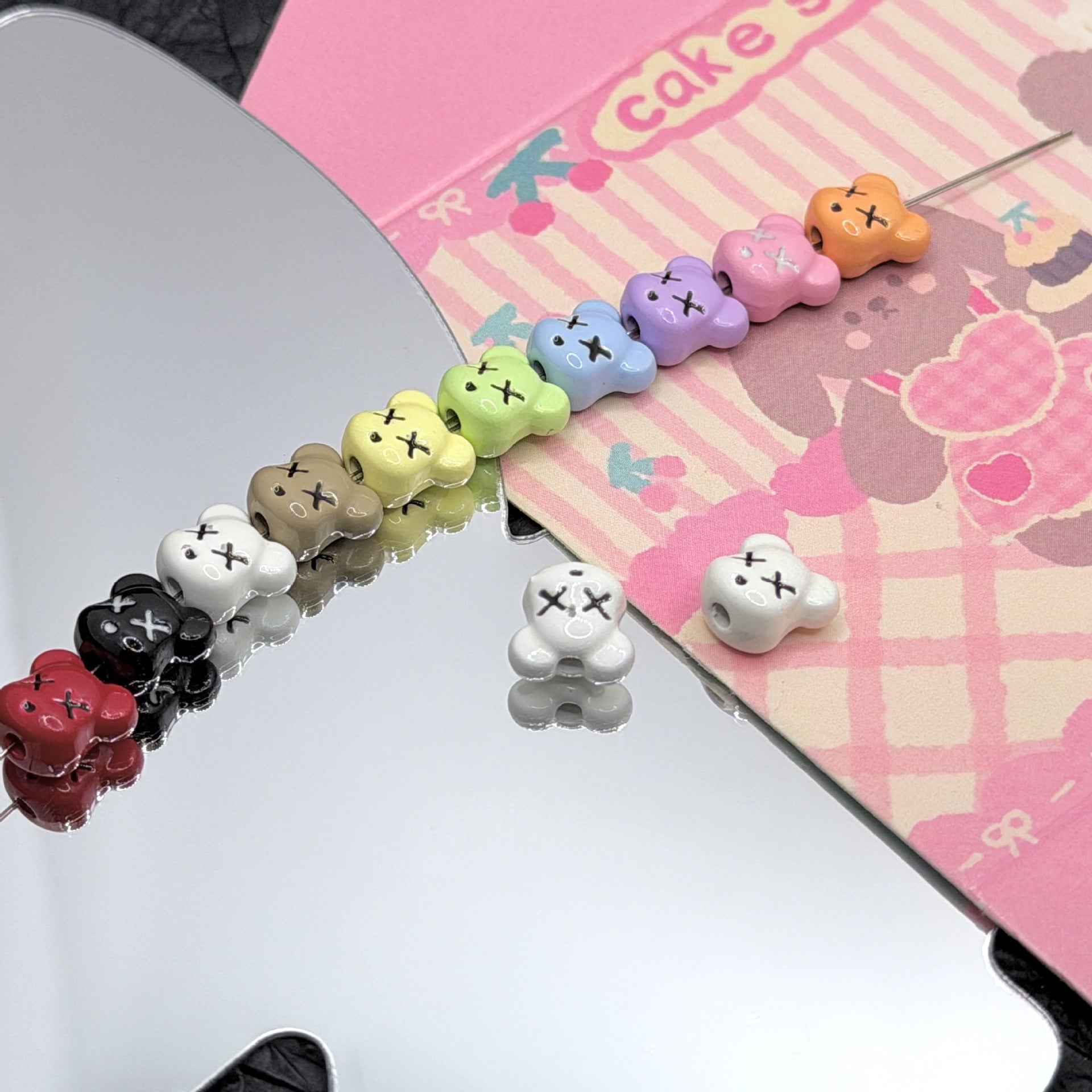 Wholesale 10pcs DIY Alloy  Cartoon  Beaded Accessories