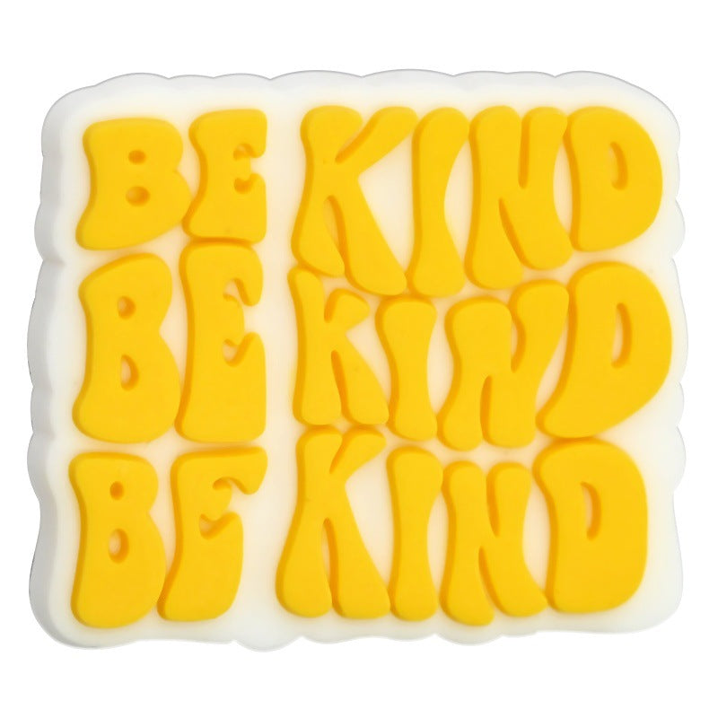 Wholesale Random 100pcs/pack  English phrase series cartoon beads